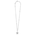 Full view of Sterling Silver Mini Starfish Pendant Necklace