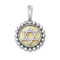 Two-Tone Star of David Diamond Charm