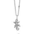 Sterling Silver Mini Gecko Pendant Necklace