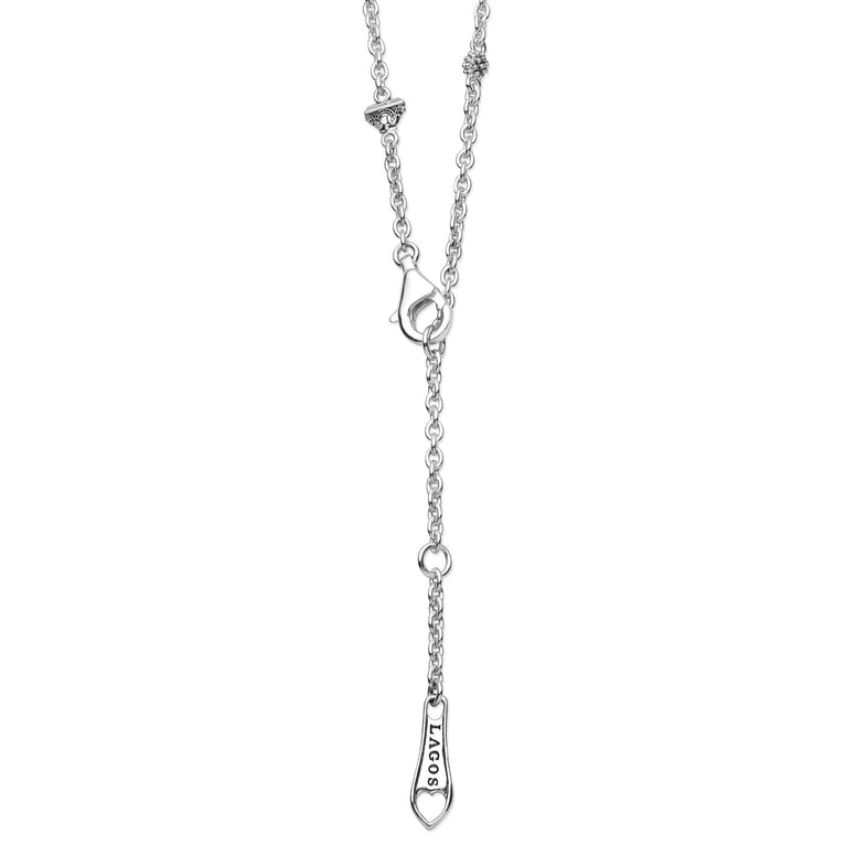 Clasp view of Sterling Silver Mini Gecko Pendant Necklace