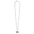 Full view of Sterling Silver Mini Elephant Pendant Necklace