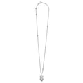 Full view of Sterling Silver Mini Owl Pendant Necklace