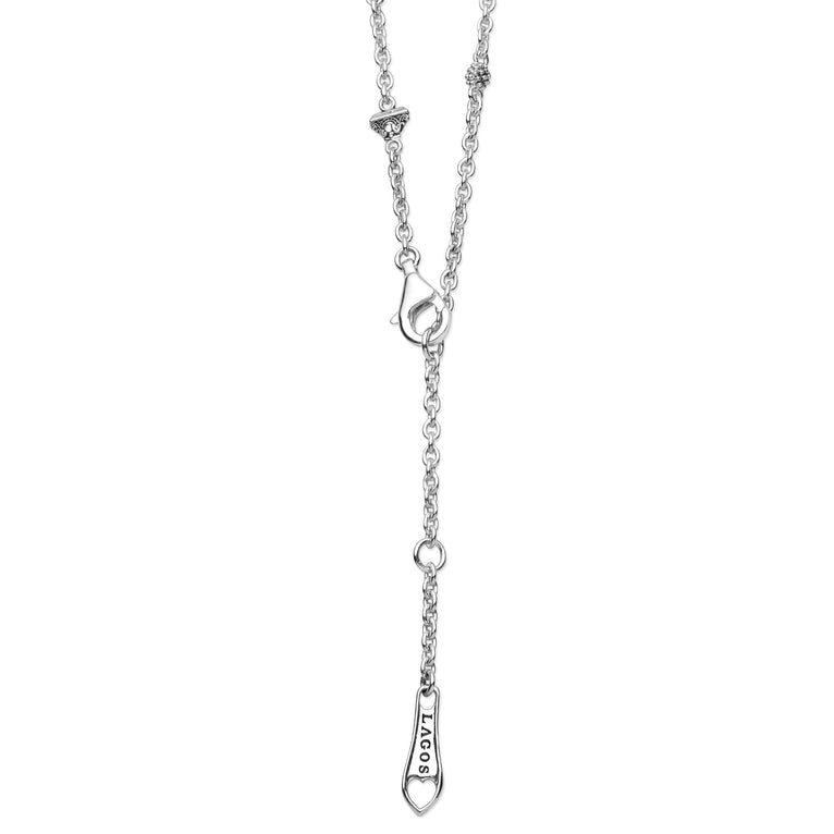 Clasp view of Sterling Silver Mini Owl Pendant Necklace