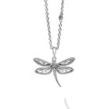 Sterling Silver Mini Dragon Fly Pendant Necklace