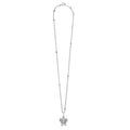 Full view of Sterling Silver Mini Sea Turtle Pendant Necklace
