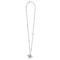 Full view of Sterling Silver Mini Angelfish Pendant Necklace