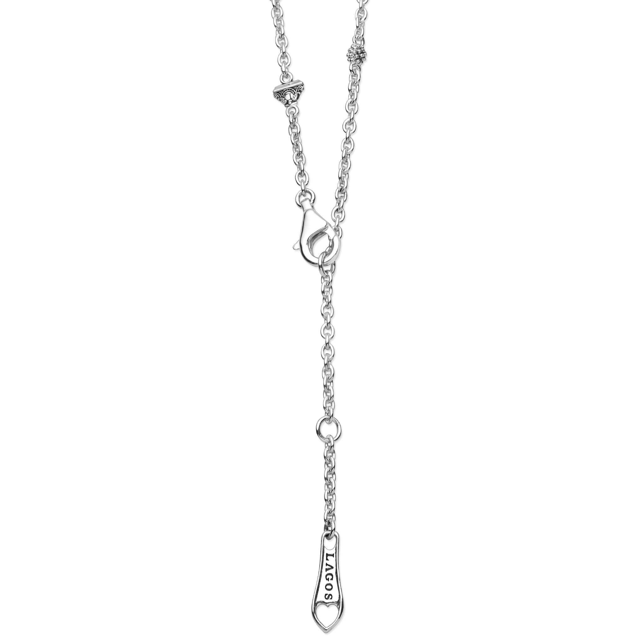 Clasp on Sterling Silver Mini Angelfish Pendant Necklace