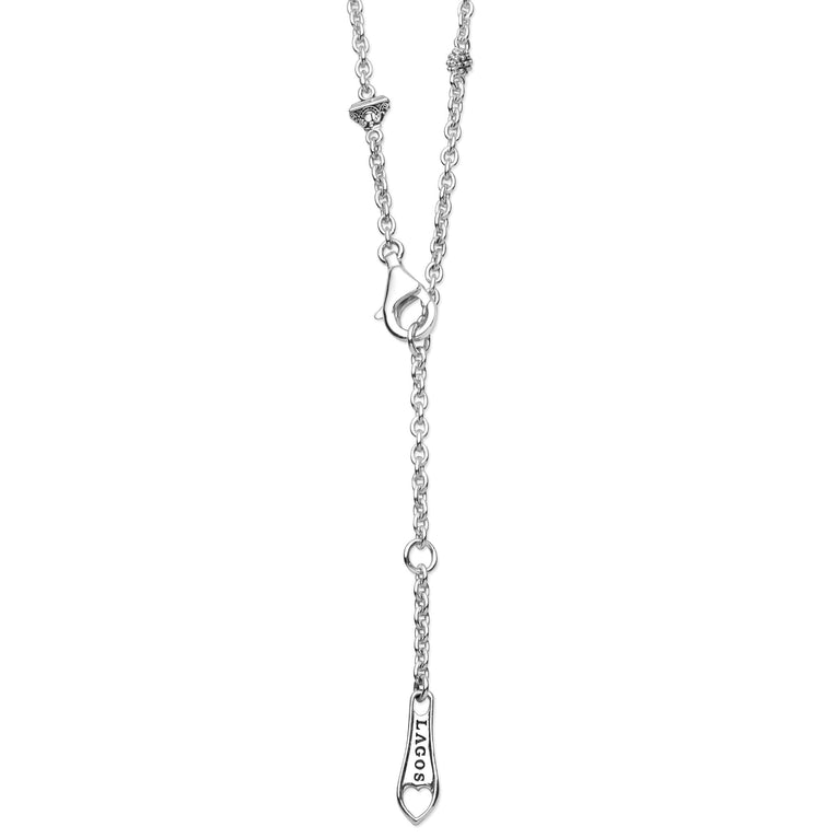 Clasp view of Sterling Silver Mini Donkey Pendant Necklace