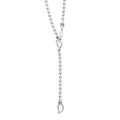 Luna Two-Tone Pearl Caviar Pendant Necklace featuring a luminous pearl with 18K gold and sterling silver accents on a bead chain with Caviar beading and clasp.