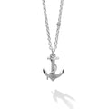 Sterling Silver Mini Anchor Pendant Necklace