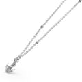 Side view of Sterling Silver Mini Anchor Pendant Necklace