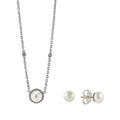 This cultured freshwater pearl earrings and necklace jewelry set features two of the best-selling LAGOS designs.