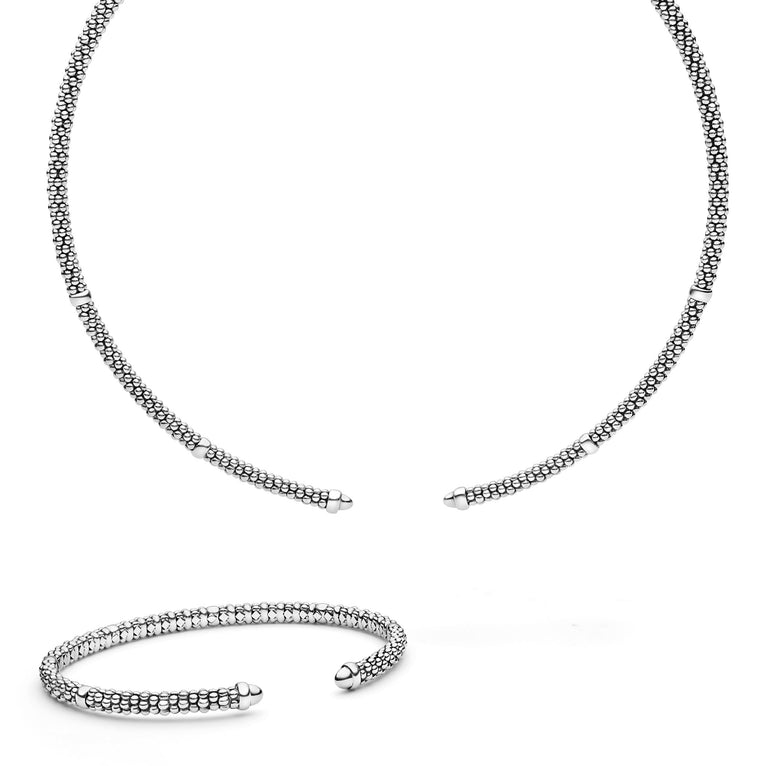 Sterling Silver Mini Versa Bracelet & Necklace Gift Set