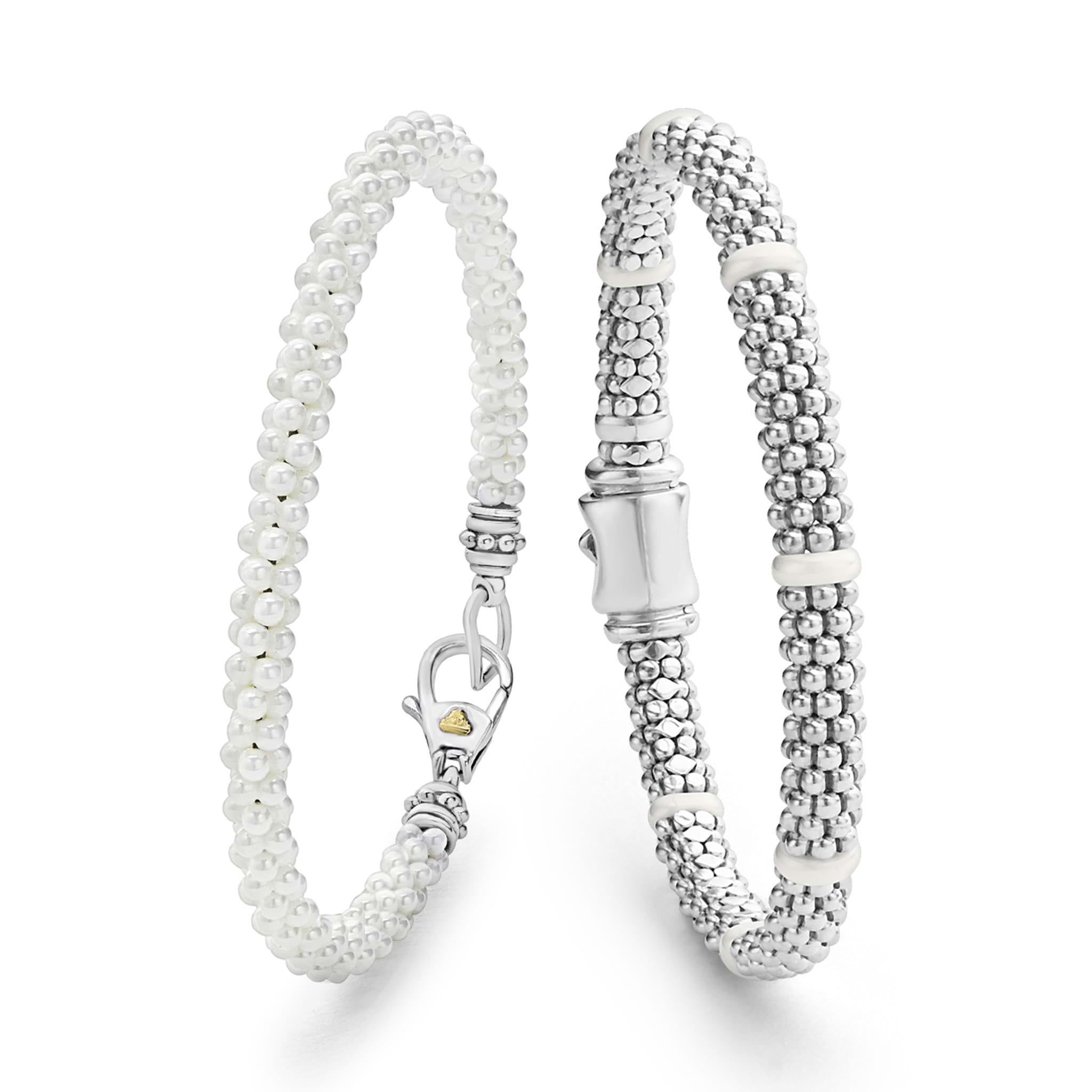 Lagos white caviar bracelet outlet