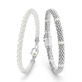 A LAGOS exclusive. The perfect set of white ceramic bracelets that can be easily styled together with any outfit.