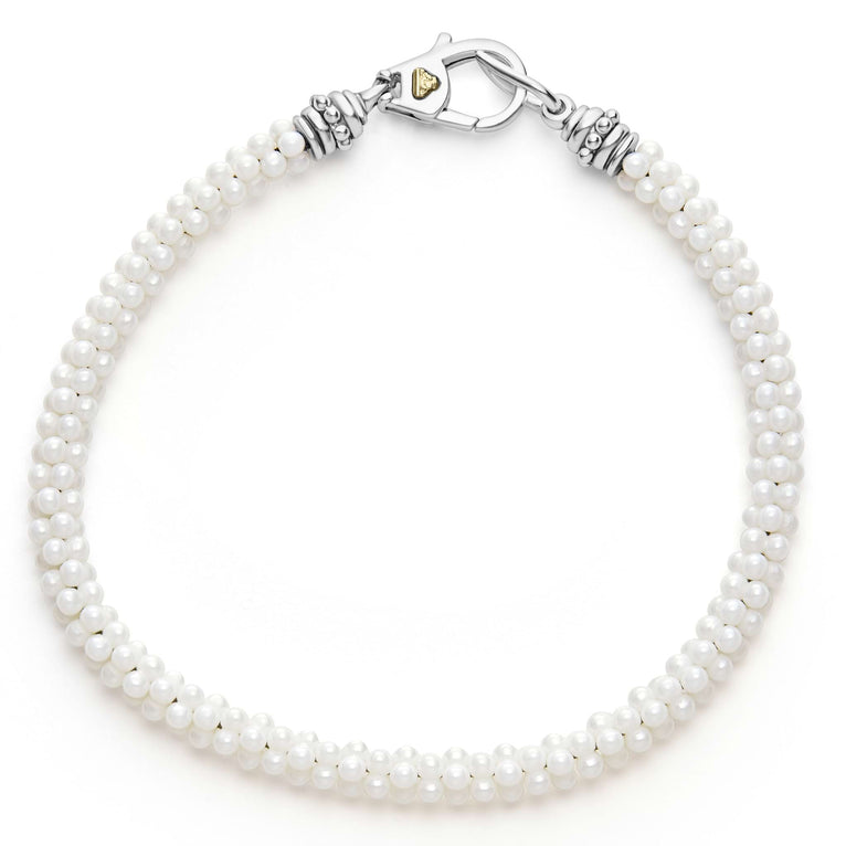 White Caviar White Ceramic Caviar Bracelet Gift Set
