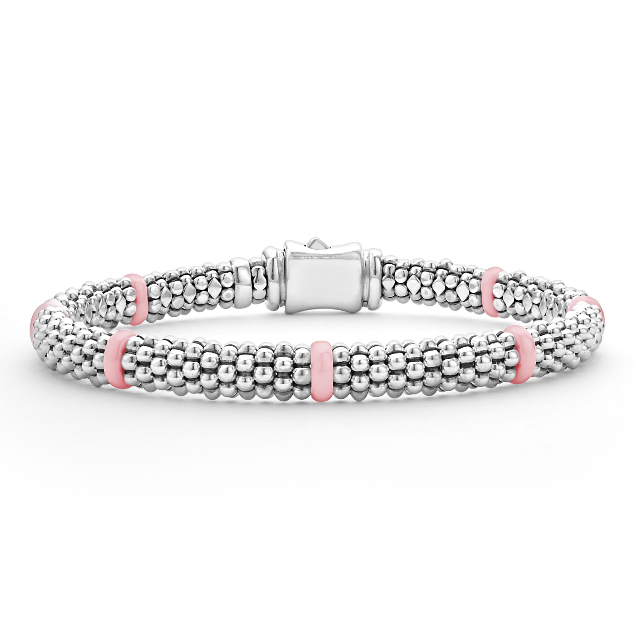 Pink Caviar Ceramic Caviar Beaded Bracelet Gift Set