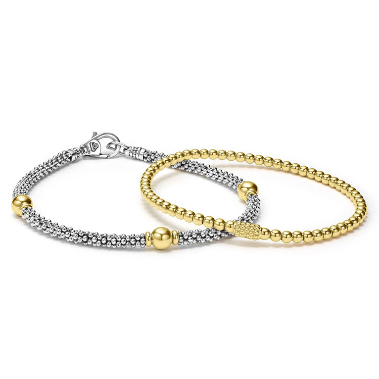 A LAGOS exclusive. An ideal gift set of two bracelets that can be paired perfectly together or worn on their own.