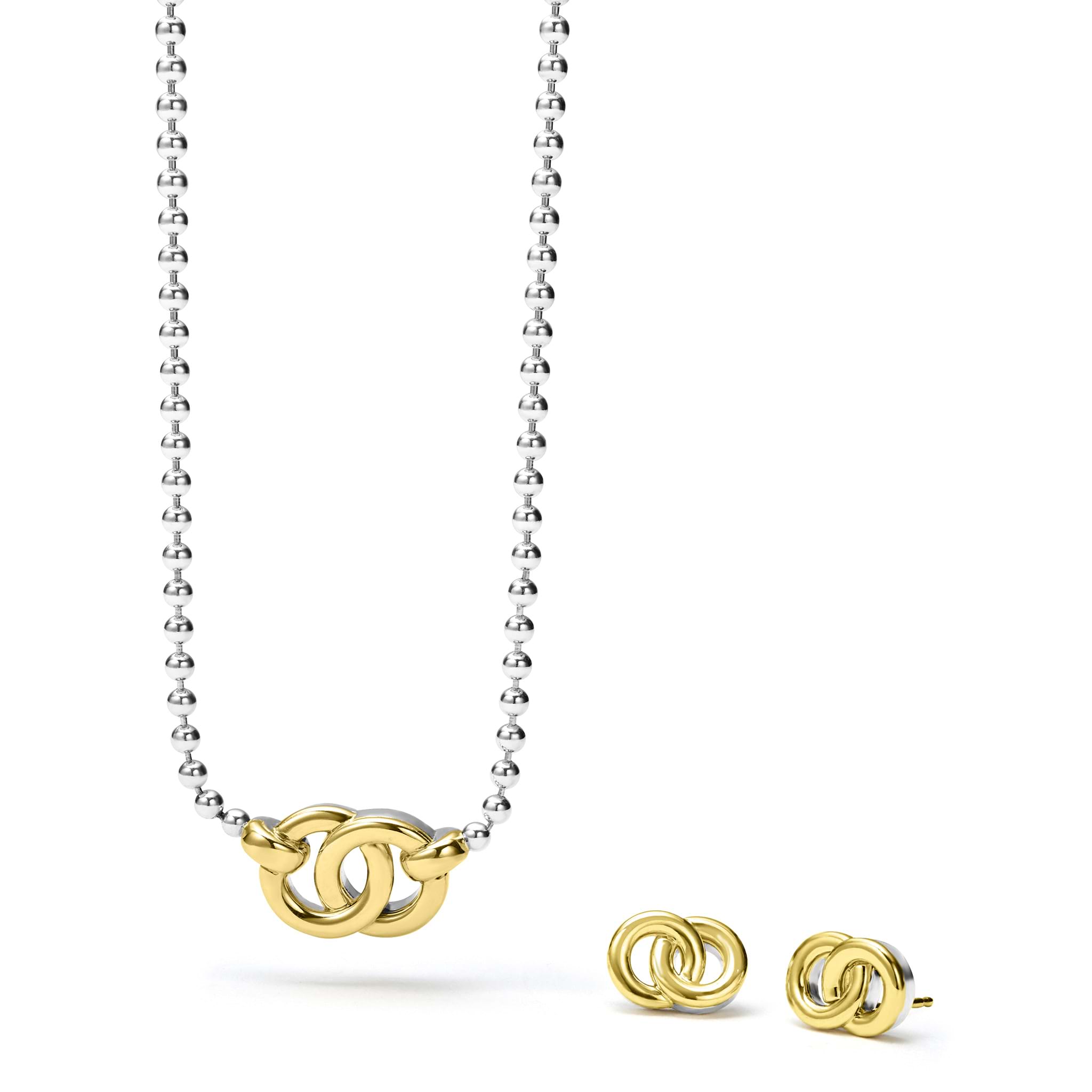 A LAGOS exclusive. An ideal gift set of two interlocking styles that can be paired perfectly together or worn on their own.