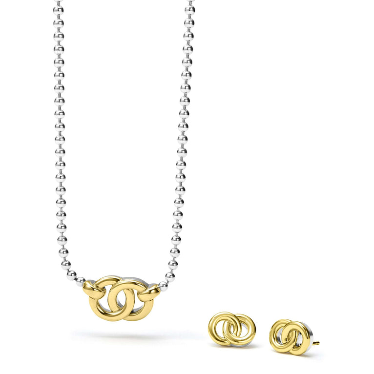 A LAGOS exclusive. An ideal gift set of two interlocking styles that can be paired perfectly together or worn on their own.