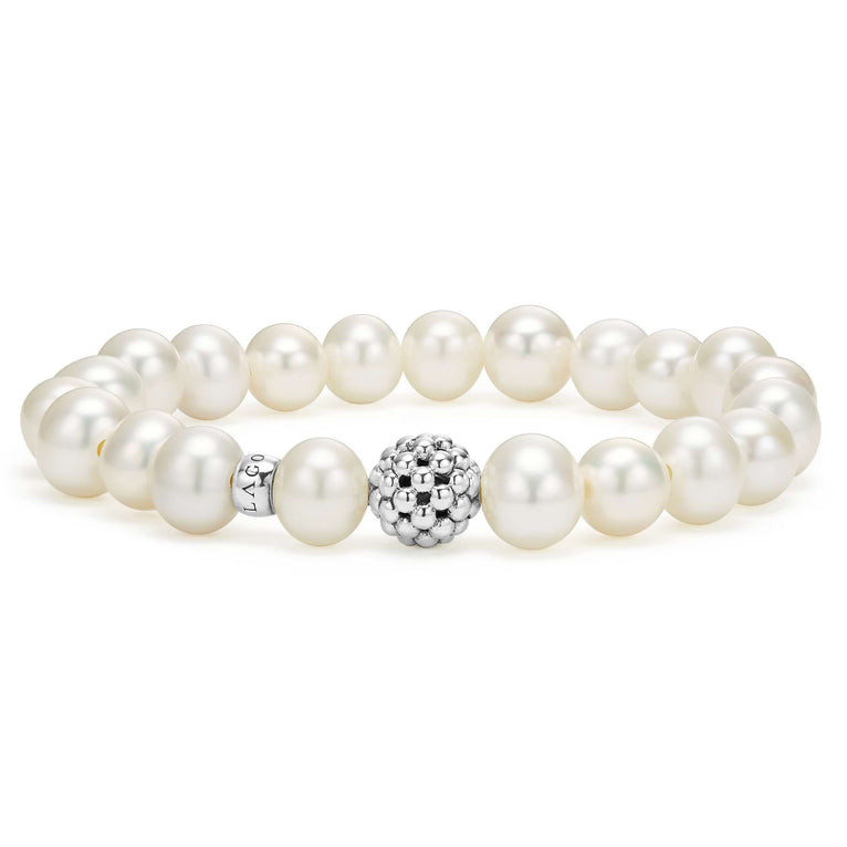 Luna Sterling Silver Pearl Bracelet Gift Set