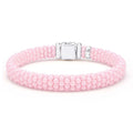 Pink Caviar Sterling Silver and Pink Ceramic Caviar Beaded Bracelet Gift Set