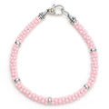 Pink Caviar Pink Ceramic and Sterling Silver Caviar Beaded Bracelet Gift Set