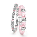 A LAGOS exclusive. Set of two bracelets that complement each other perfectly with a pop of pink ceramic.