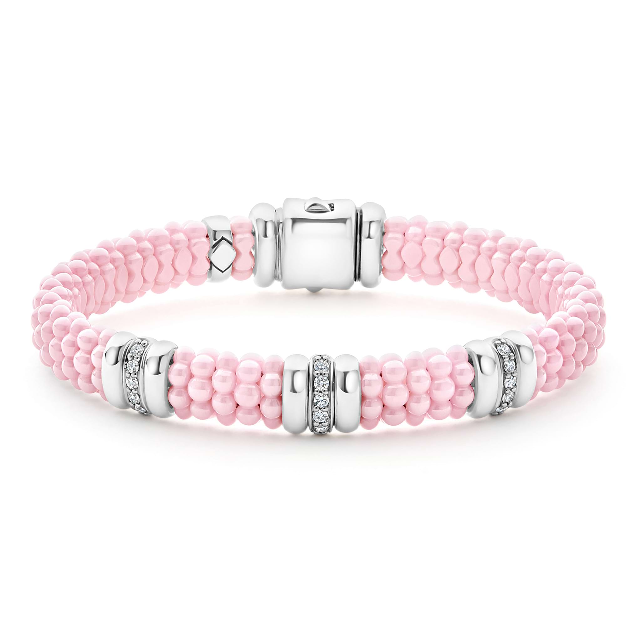 Pink Caviar Pink Ceramic Caviar Station Bracelet Gift Set