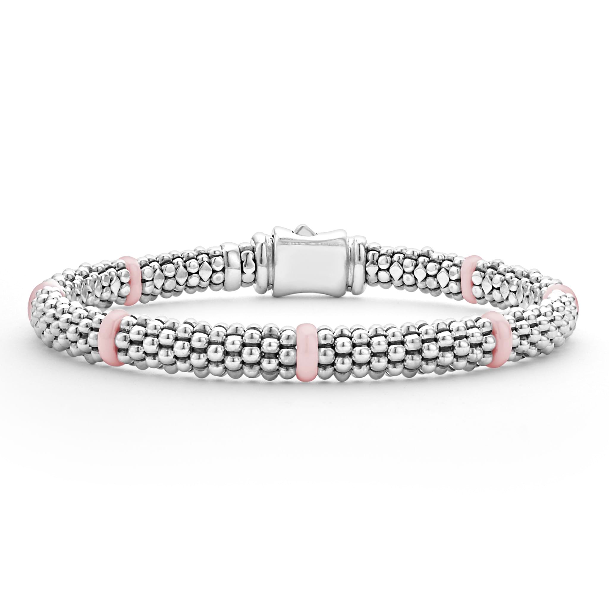 Pink Caviar Pink Ceramic Caviar Station Bracelet Gift Set