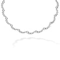 Caviar Bubbly Silver Beaded Scalloped Bracelet and Necklace Gift Set