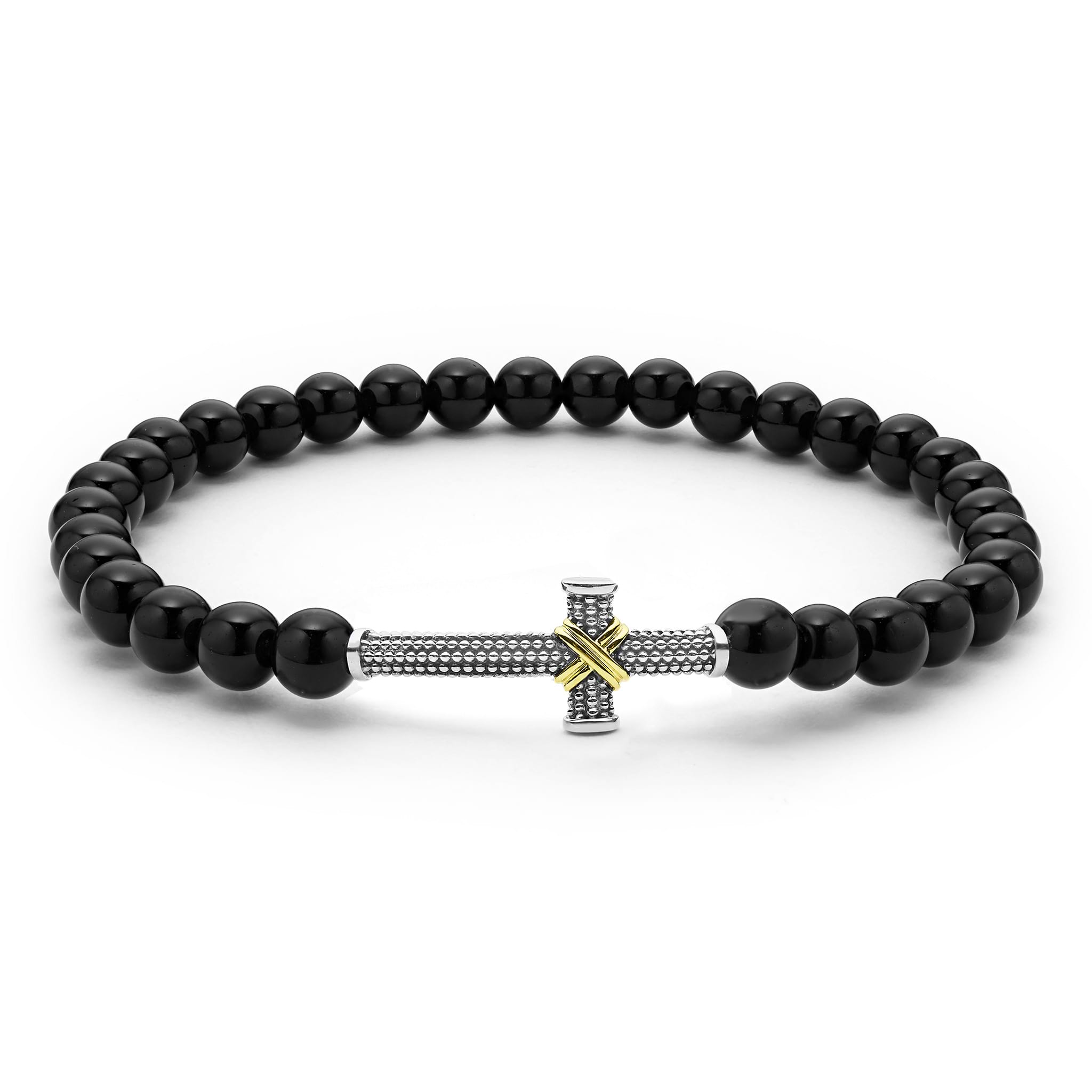 Signature Caviar Two-Tone His and Hers Cross Bracelet Gift Set