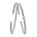 Signature Caviar Two-Tone Diamond Mini Versa Torque Bracelet Gift Set