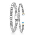 Sterling Silver & Blue Topaz Bracelet Gift Set