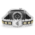 Studio 18K Gold and Black Ceramic Full Diamond Watch Bracelet - 42-49mm