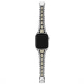 Studio 18K Gold and Black Ceramic Full Diamond Watch Bracelet - 42-49mm