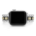 Studio 18K Gold and Black Ceramic Full Diamond Watch Bracelet - 38-42mm