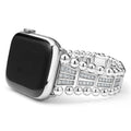 Created exclusively for your Apple Watch®, this watch bracelet is crafted with diamonds set in sterling silver signature links. 
