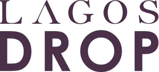 Logo of 'LAGOS DROP' with a purple color scheme.