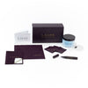 A LAGOS exclusive. Our brand new, custom LAGOS jewelry cleaner kit for your at-home jewelry care. The Complete Caviar Care Collection includes a gentle jewelry cleaner, professional polishing cloth, sparkle + shine stick, four jewelry cleansing wipes