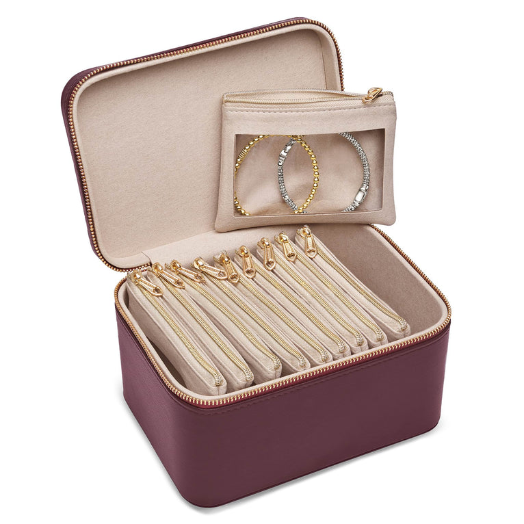 Zip Pouch Travel Jewelry Case