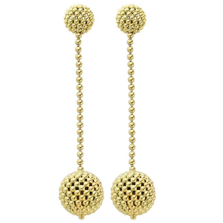 caviar earrings,gold earrings,drop earrings,statement earrings