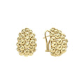 Crafted 18k gold Caviar beading surrounds these classic earrings.