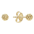 Classic Caviar stud earrings in 18k gold. Finished with an 18K gold post backing.