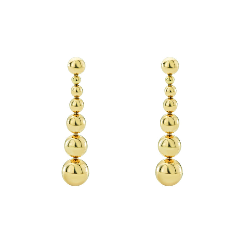 caviar earrings,gold earrings,drop earrings,statement earrings