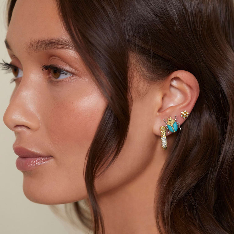 caviar earrings,gold earrings,designer earrings,statement earrings