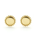 KSL 18K Gold Circle Stud Earrings