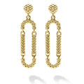 Signature Caviar 18K Gold Superfine Caviar Drop Earrings
