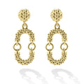 Signature Caviar Petite 18K Gold Superfine Caviar Drop Earrings