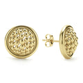 Meridian 18K Gold Caviar Stud Earrings